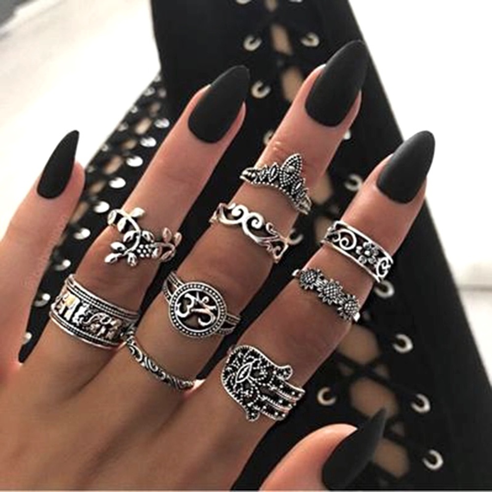 8 pc Boha set of Rings